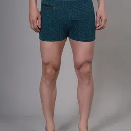 Apraa & Parma Men Printed Slim-Fit High-Waist Swim Bottoms-image-6
