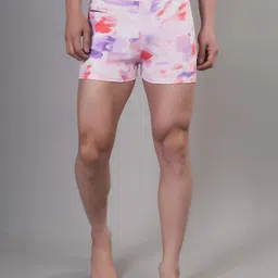 Apraa & Parma Men Printed Slim-Fit High-Waist Swim Bottoms-image-98
