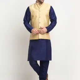 KRAFT INDIA Regular Kurta With Churidar & Nehru Jacket-picture-42