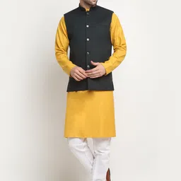KRAFT INDIA Regular Straight Kurta & Churidar With Nehru jacket-picture-27