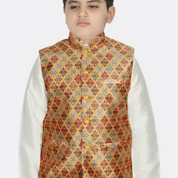 SG YUVRAJ Boys Yellow Nehru Jackets-picture-12