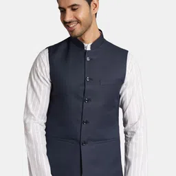 Wintage Men Woven Designed Nehru Jacket-picture-32