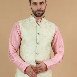 Wintage Embroidered Modi Nehru Jacket-picture-57