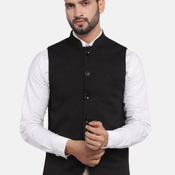 TAHVO Mandarin Mollar Satin Nehru Jackets-26