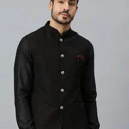 ESSAS club Mandarin Collar Nehru Jacket-picture-48