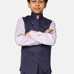 TAHVO Boys  Mandarin Collar Moisture Absorbent Anghrakha Nehru Jacket-30