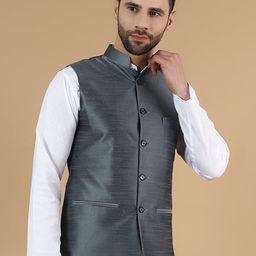Wintage Cotton Silk Nehru Jacket-picture-58