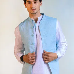 charkhee Linen Nehru Jackets-57