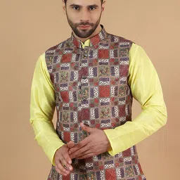 Wintage Printed Modi Nehru Jacket-picture-31