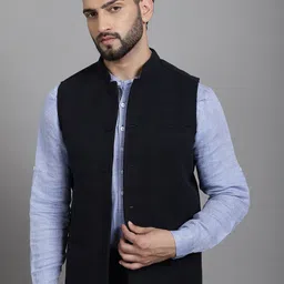 even Mandarin Collar Nehru Jackets-picture-52