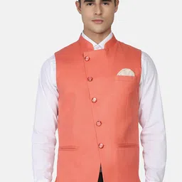 TAHVO Mandarin Mollar Satin Nehru Jackets-image-94