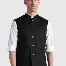 BAESD Bandhgala Mandarin Collar Nehru Jackets-14