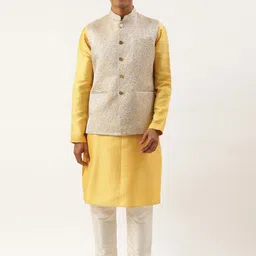 TheEthnic.Co Geometric Textured Nehru Jacket-picture-40