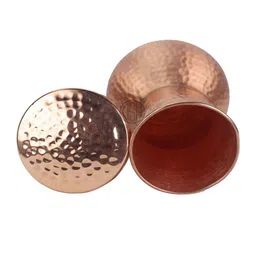 DSH Crafting Your Curiosity Copper Toned Damru Pot Matt Water Bottle 1.2L-picture-29
