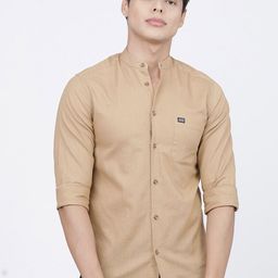 The Indian Garage Co Men Khaki Casual Shirt-image-61