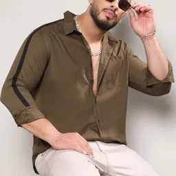 Instafab Plus Classic Spread Collar Cotton Casual Shirt-image-97