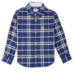 U.S. Polo Assn. Kids Boys Tartan Checked Cotton Casual Shirt-picture-6