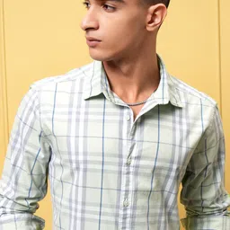 HIGHLANDER Men Opaque Checked Casual Shirt-picture-12