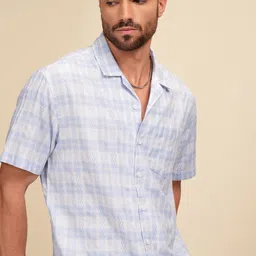 LOCOMOTIVE Men Checked Relaxed Fit Casual Shirt-image-22