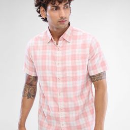 SPYKAR Men Slim Fit Checked Casual Shirt-image-52