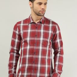 TIM PARIS Comfort Tartan Checked Casual Pure Cotton Shirt-image-85