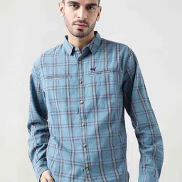 Wildcraft Comfort Tartan Checked Cotton Casual Shirt-image-25