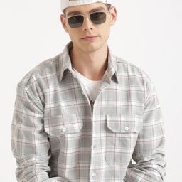 Joven Men Tartan Checks Opaque Checked Casual Shirt-image-38