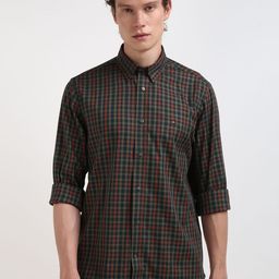 Tommy Hilfiger Men Tartan Checked Spread Collar Casual Shirt-image-48