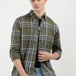 Tommy Hilfiger Men Tartan Checks Opaque Checked Casual Shirt-picture-15