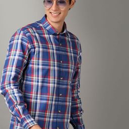 V-Mart Men Classic Tartan Checks Opaque Checked Casual Shirt-image-20