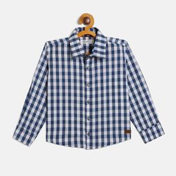 JWAAQ Boys Relaxed Checked Pure Cotton Casual Shirt-image-5