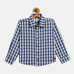 JWAAQ Boys Relaxed Buffalo Checks Opaque Cotton Casual Shirt-image-80