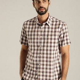 Indian Terrain Other Checks India Slim Fit Cotton Casual Shirt-image-68