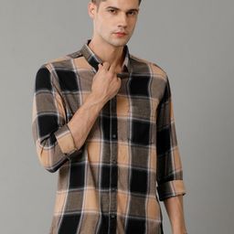 Voi Jeans Slim Fit Buffalo Checked Pure Cotton Casual Shirt-image-16