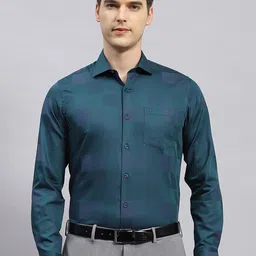 Monte Carlo Checked Comfort Cotton Opaque Formal Shirt-image-61