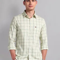 AD By Arvind Men Slim Fit Opaque Checked Casual Shirt-image-76