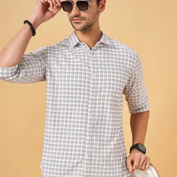 BYFORD by Pantaloons Slim Fit Checked Pure Cotton Casual Shirt-picture-16