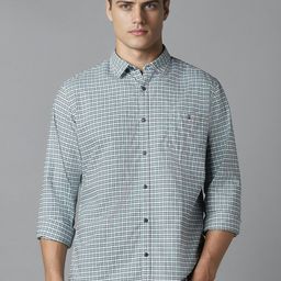 Louis Philippe Jeans Men Slim Fit Opaque Checked Casual Shirt-image-79