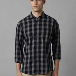 Louis Philippe Jeans Men Slim Fit Opaque Checked Casual Shirt-image-69