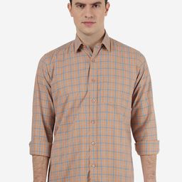 Greenfibre Men Slim Fit Checked Cotton Casual Shirt-picture-35