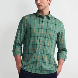 Arrow Sport Men Checked Cotton Slim Fit Casual Shirt-picture-9