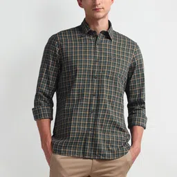 Arrow Sport Men Slim Fit Opaque Checked Pure Cotton Casual Shirt-picture-10