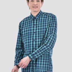 Numero Uno Opaque Checked Cotton Casual Shirt-image-84