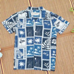 The Lion and The Fish Boys Comfort Tropical Printed Casual Shirt-image-85