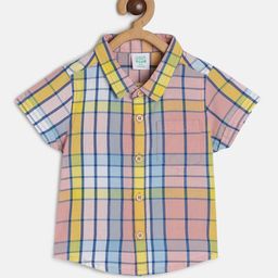 MINI KLUB Boys Checked Casual Pure Cotton Shirt-42