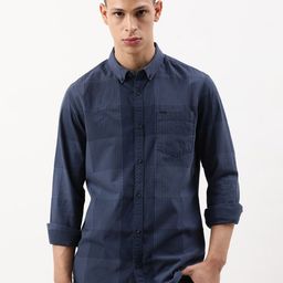 Lee Slim Fit Gingham Checks Checked Cotton Casual Shirt-image-4