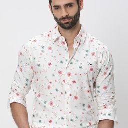 Mufti Plus Size Floral Printed Casual Shirt-picture-8