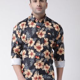Hangup Men Slim Fit Floral Printed Casual Shirt-picture-40