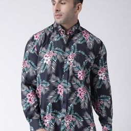 Hangup Men Floral Printed Slim Fit Casual Shirt-image-101
