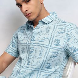 HIGHLANDER Men Opaque Printed Casual Shirt-image-50